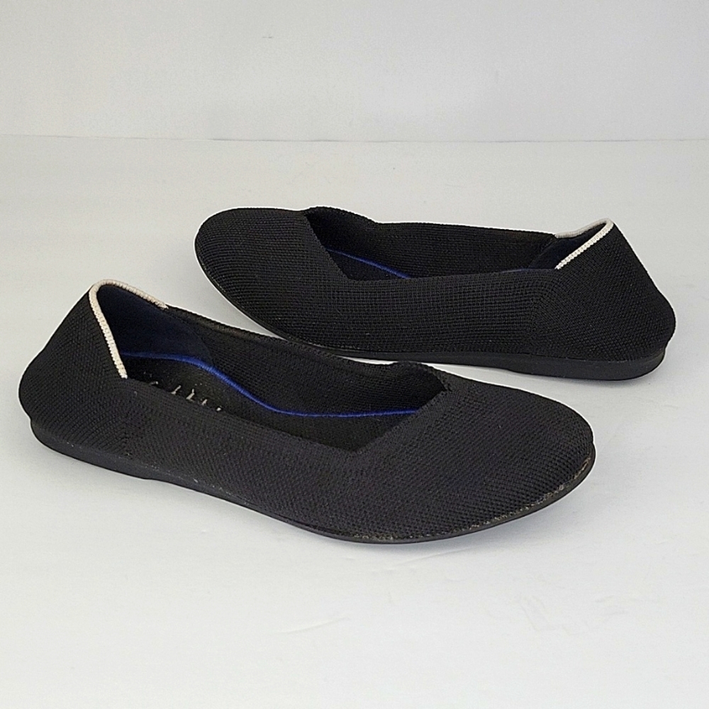 Rothy's Knit Ballet Flats Black Size 6.5